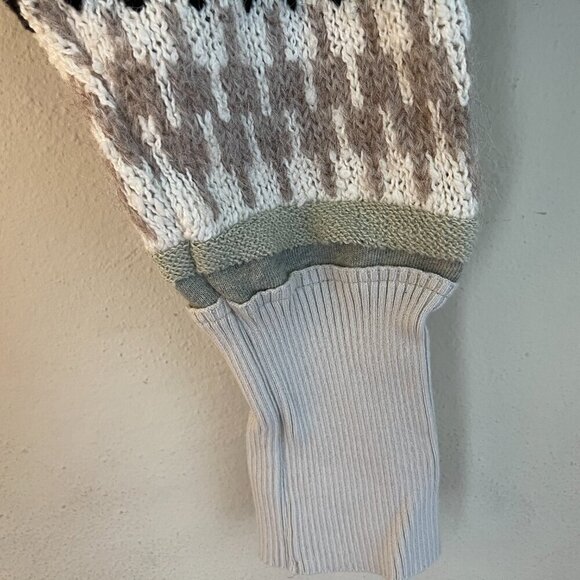 Free People Inverness Cropped Knit Hoodie Sz XS - Picture 5 of 7